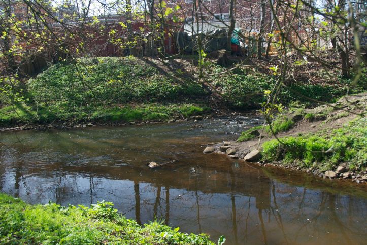 …bis sie in die Tarpenbek mündet…